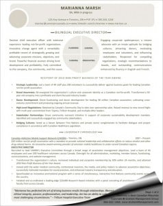 Executive Director Resume Sample