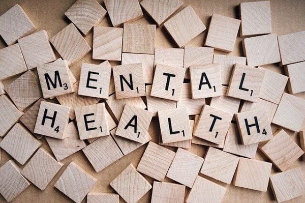 mental health sign in scrabble letters
