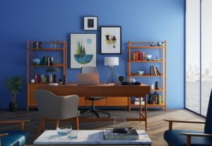 Attractive and stylish background for virtual work