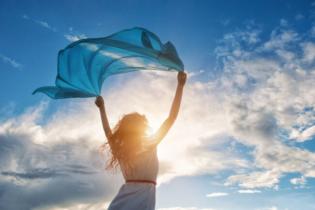 Happy woman - being the best we can be